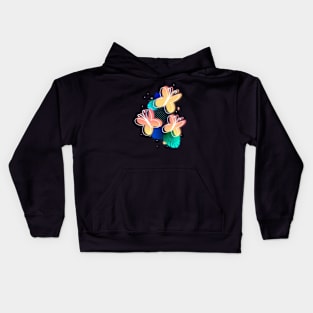 Synthwave Fluttershy Cutie Mark Kids Hoodie